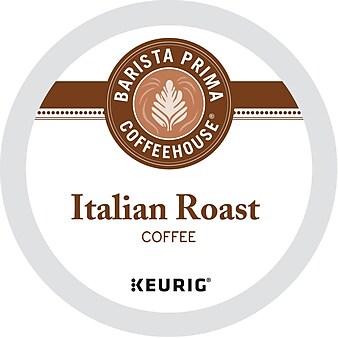Barista Prima Coffeehouse Italian Roast Coffee, Keurig® K-Cup® Pods, Dark Roast, 96/Carton (66149)