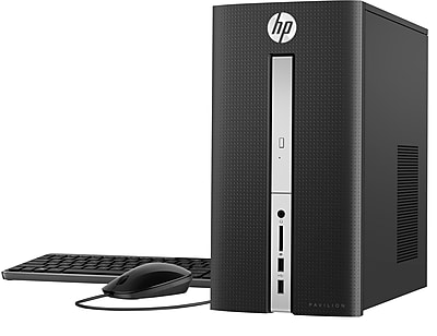 HP Pavilion 570-p030 Desktop Computer, 7th Gen Core i7 Quad Core, 1TB HDD, 12GB RAM, 1TB HDD
