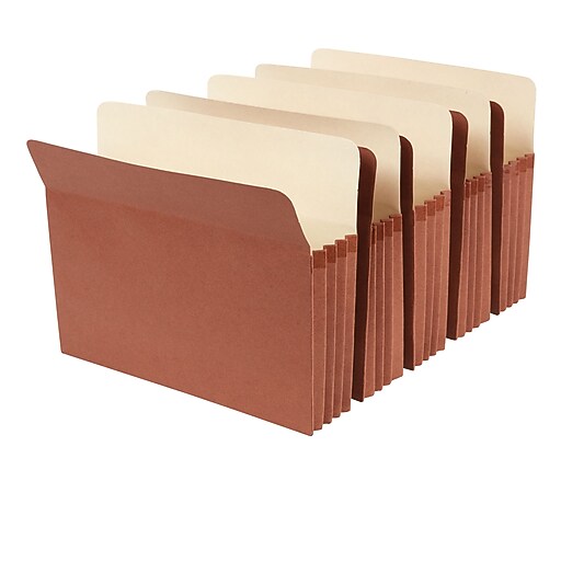 Staples Expanding File Pockets, 3 1/2" Expansion, Letter, 25/Pack Staples