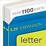 Pendaflex 10% Recycled Reinforced File Pocket, 5 1/4" Expansion, Letter Size, Blue (2371146)~#|#~s1061741_sc7