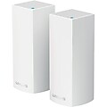 Linksys Velop Intelligent Whole Home Mesh AC2200 Tri-Band WiFi System, White, 2/Pack (WHW0302)