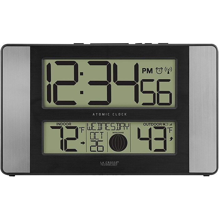 La Crosse Technology Atomic Digital Clock with Temperature and