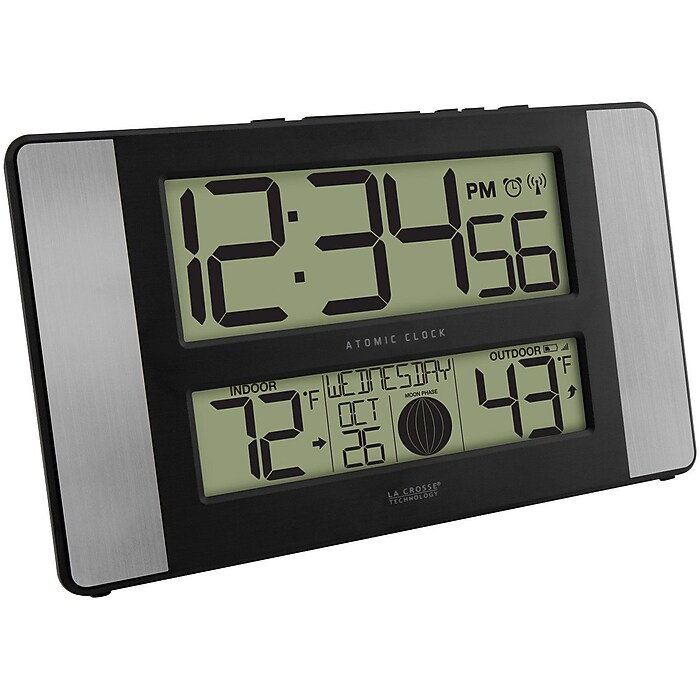 La Crosse Technology Atomic Digital Clock with Temperature and