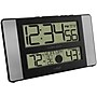 La Crosse Technology Atomic Digital Clock with Temperature and Moon Phase, Aluminum finish (513-1417AL)~#|#~s1062963_sc7