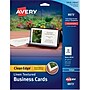 Avery Clean Edge Business Cards, 2" x 3 1/2", Linen Textured White, 200 Per Pack (8873)~#|#~s1063232_sc7