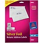 Avery Inkjet Foil Mailing Labels, Silver, 3/4" x 2-1/4", 30 Labels/Sheet, 10 Sheets/Pack, 300 Labels/Pack (8986)~#|#~s1063265_sc7