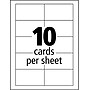 Avery Clean Edge Business Cards, 2" x 3 1/2", Matte White, 400 Per Pack (8877)~#|#~s1063273_sc7