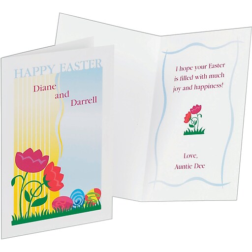 Avery® Inkjet HalfFold Greeting Cards, White, Matte, 5 1/2" x 8 1/2