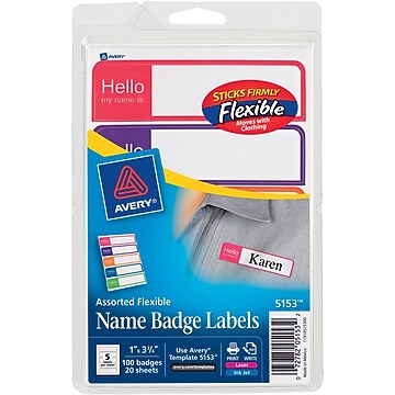 avery name badge labels | Staples