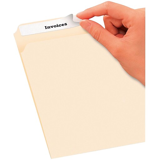 Avery® White Removable File Folder Labels, 750/Pack (8066/08205) Staples