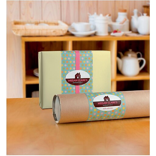 Avery PrinttotheEdge Textured Matte White Oval Labels, 2" x 31/3