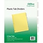 Office Essentials Insertable Paper Dividers, 5 Tabs, Clear (11466)~#|#~s1067461_sc7