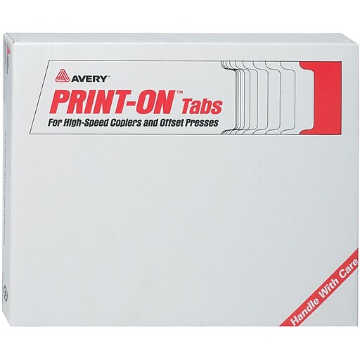 Avery(R) PRINTON(TM) Tabs for HighSpeed Copiers and Offset Presses