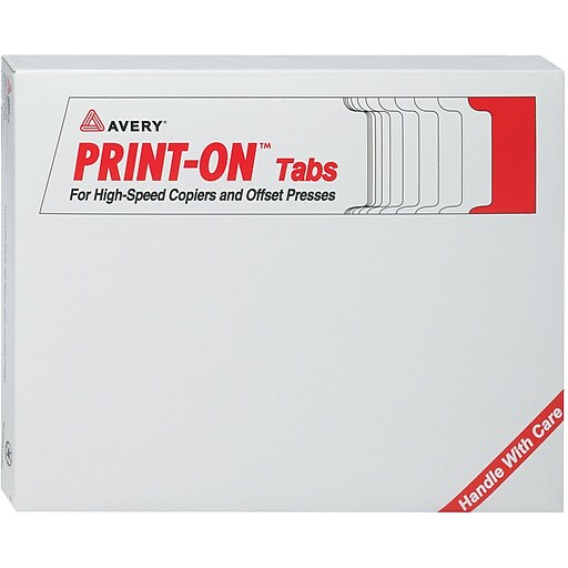 Avery(R) PRINTON(TM) Tabs for HighSpeed Copiers and Offset Presses