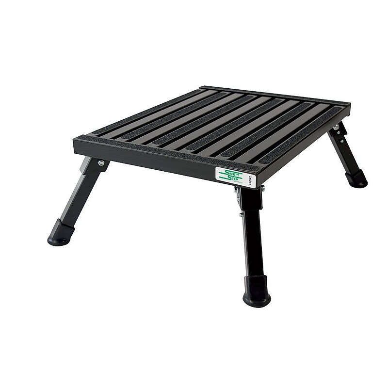 Safety Step Large Folding Aluminum Step, 100lb. (F-08C-BLK) image 1