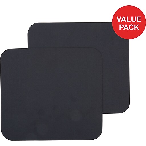 Staples Mouse Pad, Black, 2/Pack (2498469) at Staples