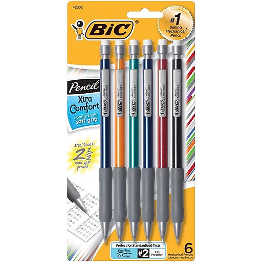 BIC Xtra Comfort Mechanical Pencils 2 0.7mm 6/Pack (MPGP61) Staples