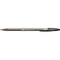 BIC Cristal Ballpoint Stick Pens, Bold Point, Black Ink, 24/Box (MSBP241-BLK)