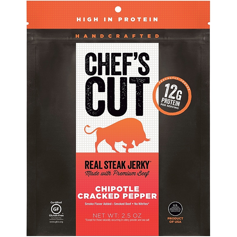 Chef's Cut Chipotle Cracked Pepper Beef Jerky, 2.5 oz. (CCR00501) image 1