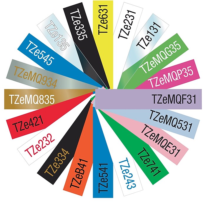 Brother P-touch TZe-MQ531 Laminated Label Maker Tape, 1/2