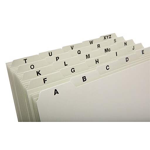 Staples® Pressboard AZ Filing Guide, Letter Size Staples