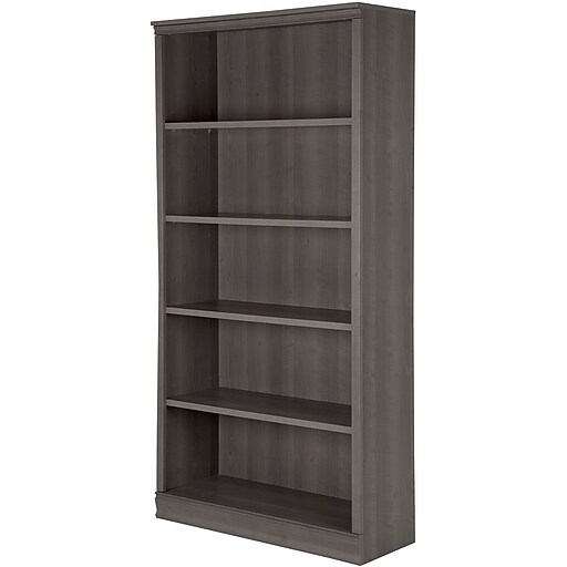 5Shelf Bookcase, Gray Maple at Staples