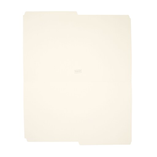 Staples® Manila File Folders, Legal, 2 Tab, Assorted Positions, 100/Box Staples