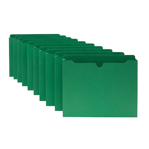 Staples® Expanding File Jackets, 2" Expansion, 25/Box Staples