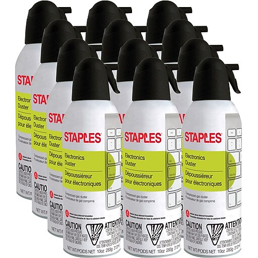 Staples Electronics Duster 10oz., 12/Pack Staples