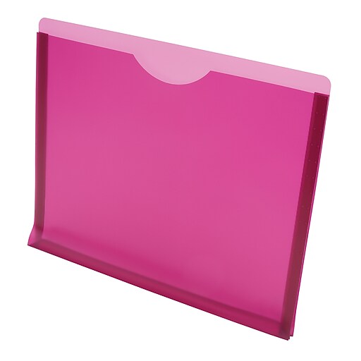 Staples® Plastic File Jacket, Letter, Assorted, 10/Pack Staples