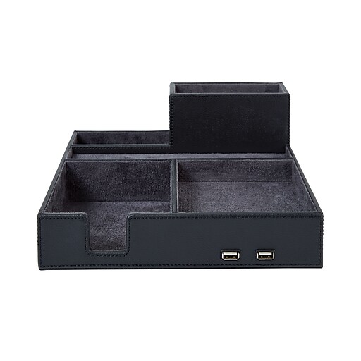 Shop Staples For Staples Faux Leather Desk Organizer With