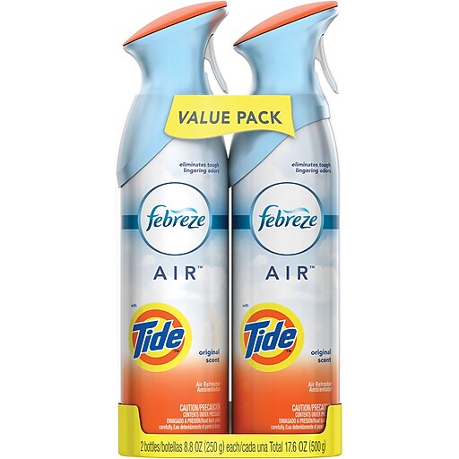 Febreze® AIR™ Freshener Spray, Tide, 8.8 oz., Twin Packs Staples