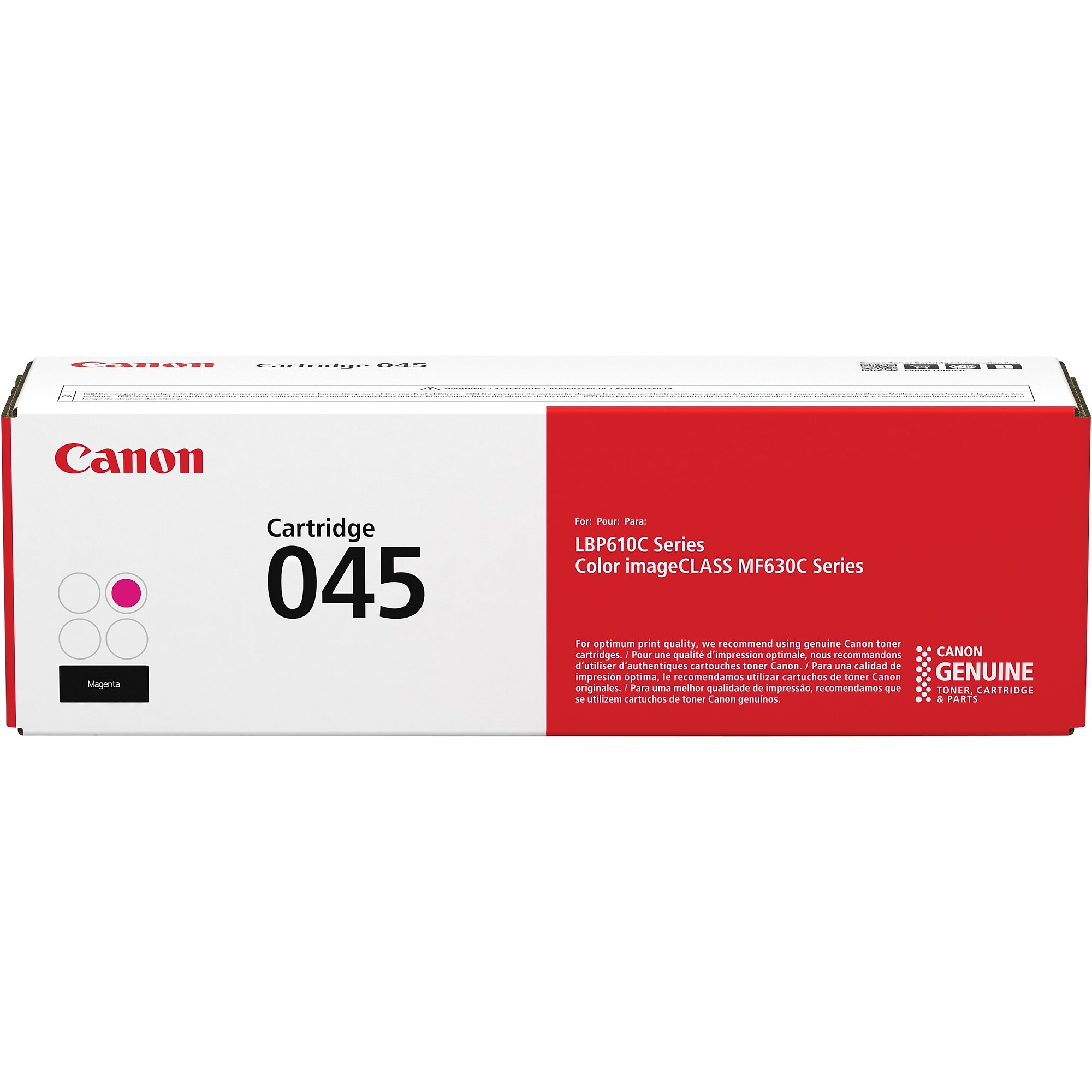 Canon 045 Magenta Standard Yield Toner Cartridge, Prints Up to 1,300 Pages (1240C001) Sansujyuku sansujyuku.com