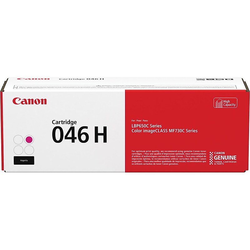Canon 046 H Magenta High Yield Toner Cartridge, Prints Up to 5,000 Pages (1252C001) image 1