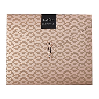 DwellStudio Callum Horizontal Envelope File Folder, Rose Gold (51161) DwellStudio Callum Horizontal Envelope File Folder, Rose Gold (51161)