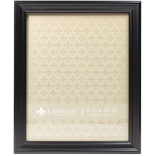 Lawrence Frames 8" x 10" Classic Detailed Black Picture Frame (535480