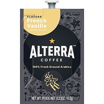 FLAVIA® ALTERRA® French Vanilla Coffee Freshpacks, Medium Roast, 100/Carton (MDRA183)