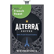 FLAVIA® ALTERRA® French Roast Decaf Coffee Freshpacks, Dark Roast, 100/Carton (MDRA189)