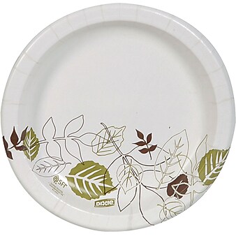 Dixie Pathways Medium-Weight Paper Plates, 8.5", 125/Pack (DXEUX9WSPack)