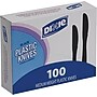 Dixie Plastic Knife 7", Medium Weight, Black, 100/Box~#|#~s1075224_sc7