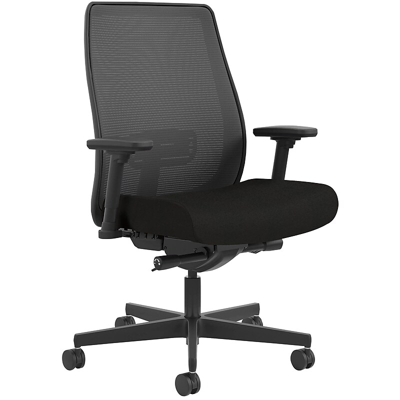 HON Endorse Ergonomic Fabric Computer & Desk Big & Tall Chair, 450 lb. Capacity, Black (HONWIMBT4VCU10) image 1