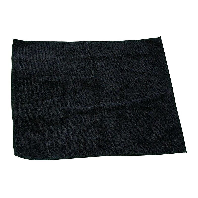Monarch Brands Microfiber Cleaning Cloths, 16" x 16", Black, 12 Cloths/Pack (PNP915101BL) image 1