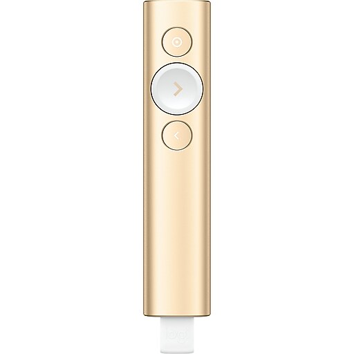 Logitech Spotlight Presentation Remote, Gold (910004860) Staples