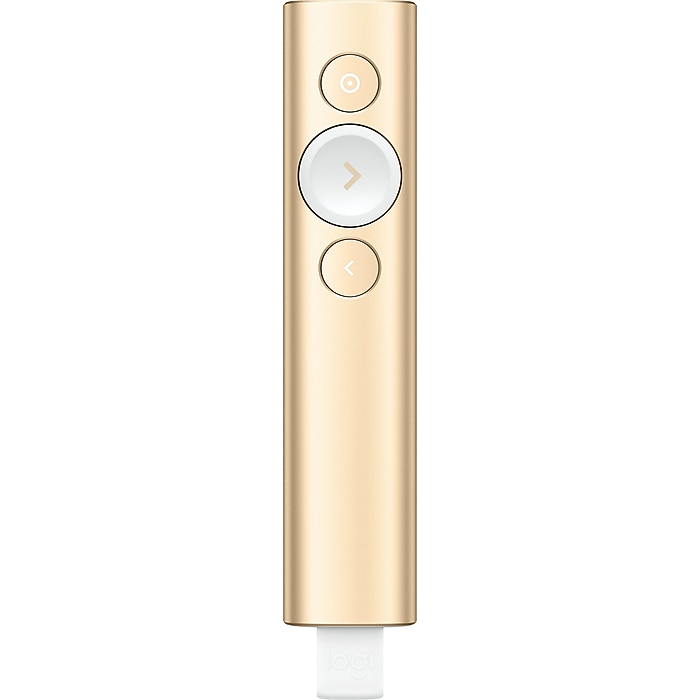 Logitech Spotlight Presentation Remote, Gold (910-004860) | Staples
