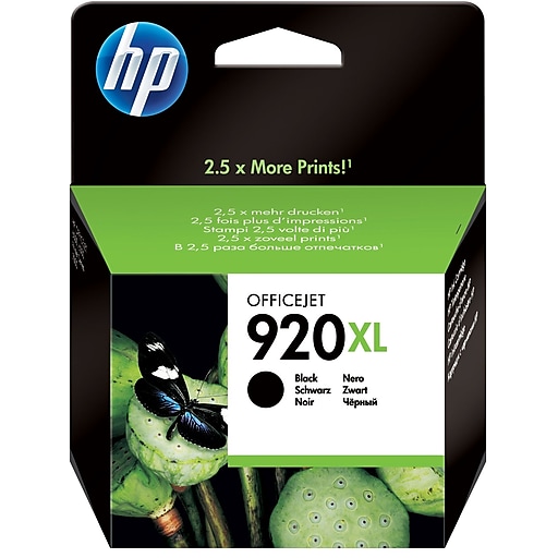 HP 920XL Black Yield Ink Cartridge Staples