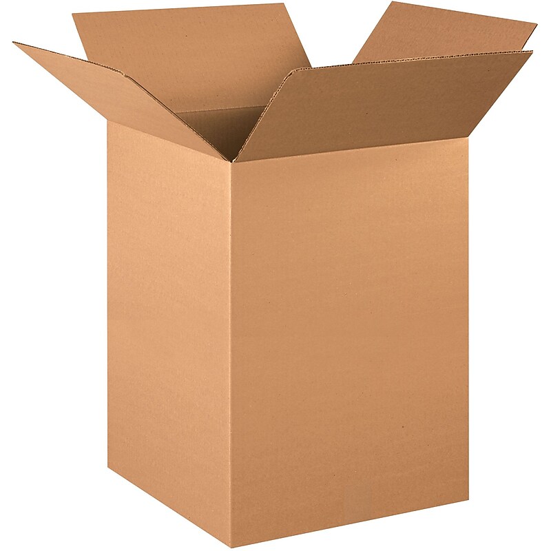 16" x 16" x 22" Shipping Boxes, Brown, 20/Bundle (161622) image 1