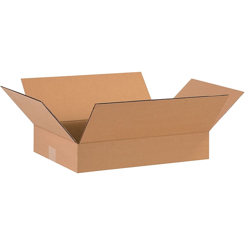 16" x 12" x 3" Shipping Boxes, Brown, 25/Bundle (16123) image 1