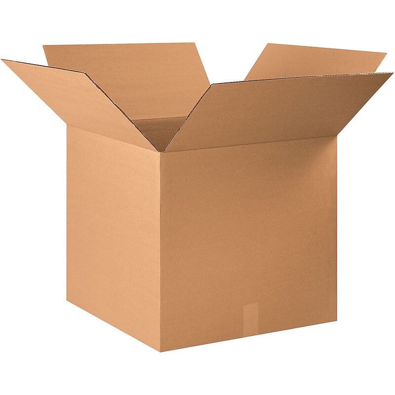 22" x 20" x 20" Shipping Boxes, Brown, 15/Bundle (222020) image 1
