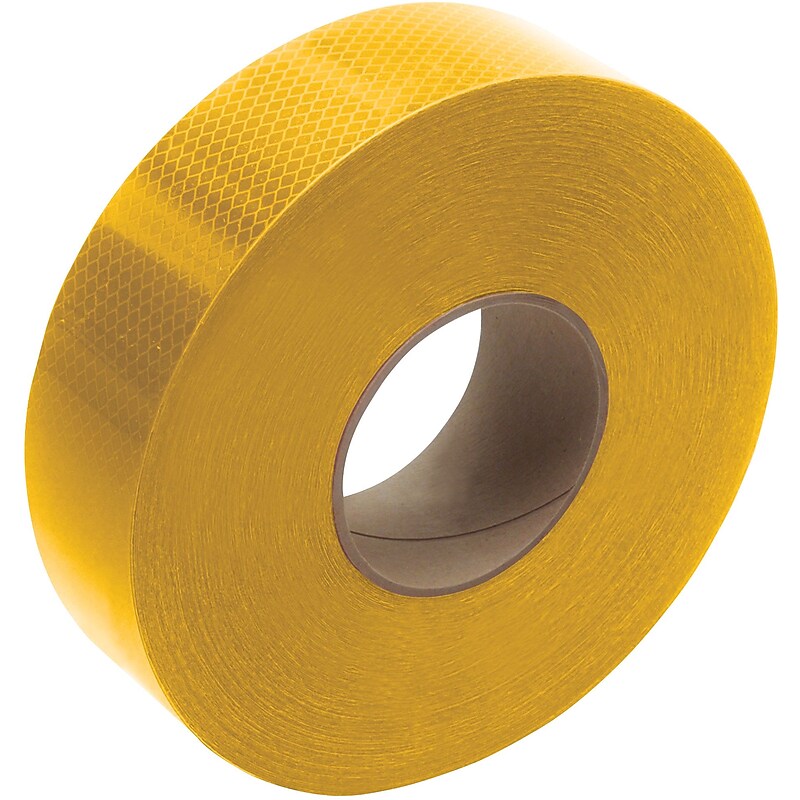 3M 983 Reflective Tape, 22 Mil, 2" x 150', Yellow, 1/Case image 1