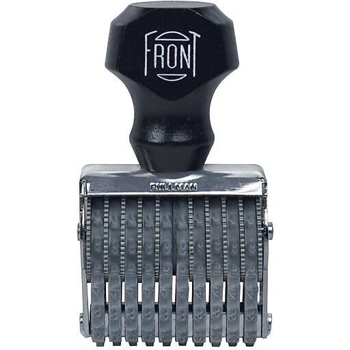Pullman Traditional Numeric Stamp, 10 Band, 1/8Inch (025430) at Staples